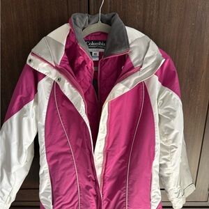 Columbia Women's Pink and White Jacket